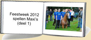 Feestweek 2012       spellen Maxi’s           (deel 1)
