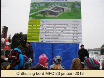 Onthulling bord MFC 23 januari 2013