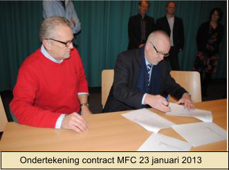 Ondertekening contract MFC 23 januari 2013